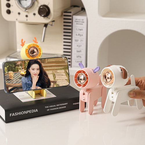 Women's portable USB fan with creative animal ears Bowlift
