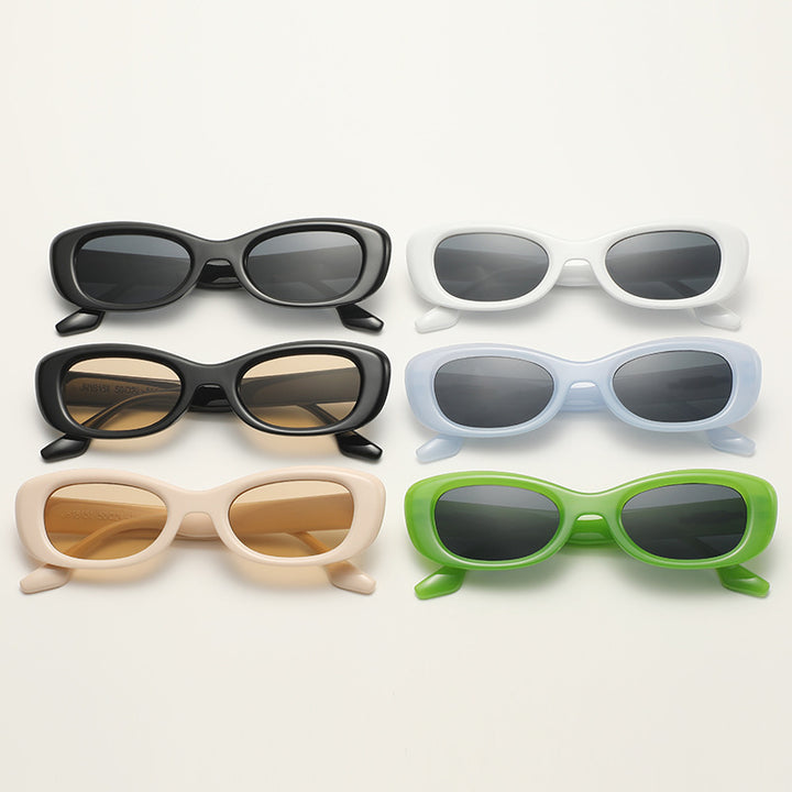 Women's fashionable sunglasses with oval frame shape and UV protection Bowlift