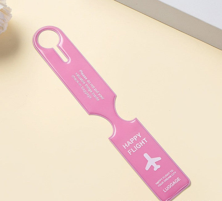 reflective PVC luggage handle wrap tag with secure snap closure Bowlift