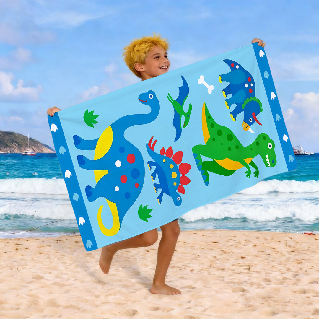 Beach towel with colorful horse motif Bowlift