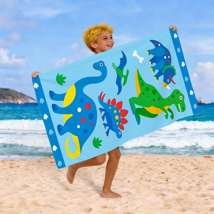 Beach towel with colorful horse motif Bowlift