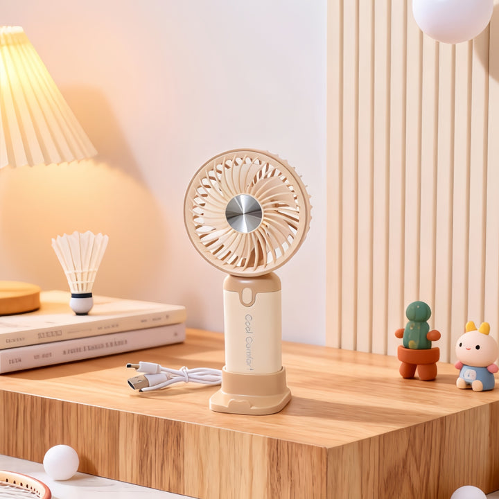 Women's portable fan with cordless function and ergonomic design Bowlift