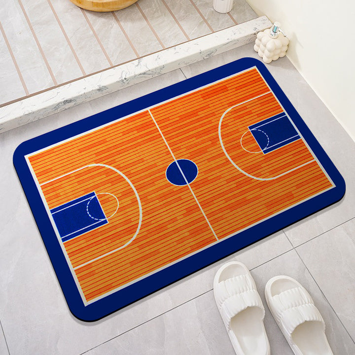 Baseball Theme Bath Mat
