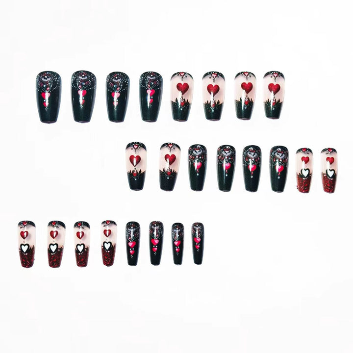 Romantic Heart-Inspired Nail Art Set Bowlift
