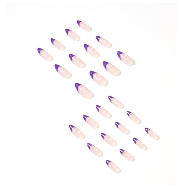 Artistic stiletto nails with glitter design Bowlift