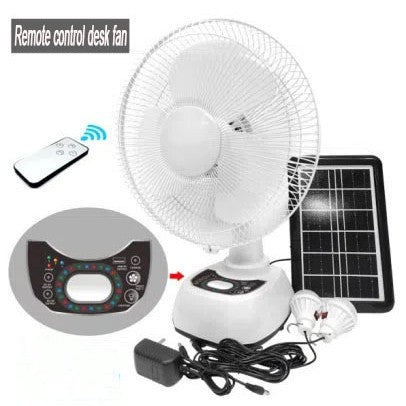 Women's solar-powered table fan with remote control Bowlift