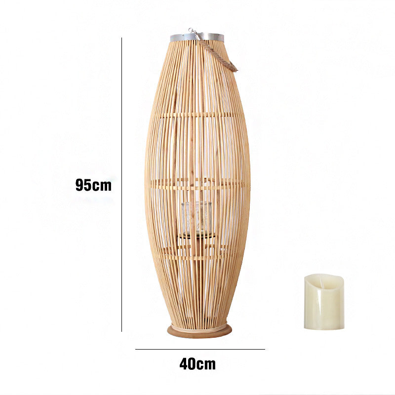 Elegant Rattan Lantern Bowlift