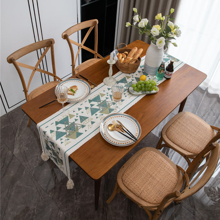 Geometric Patterned Table Runner