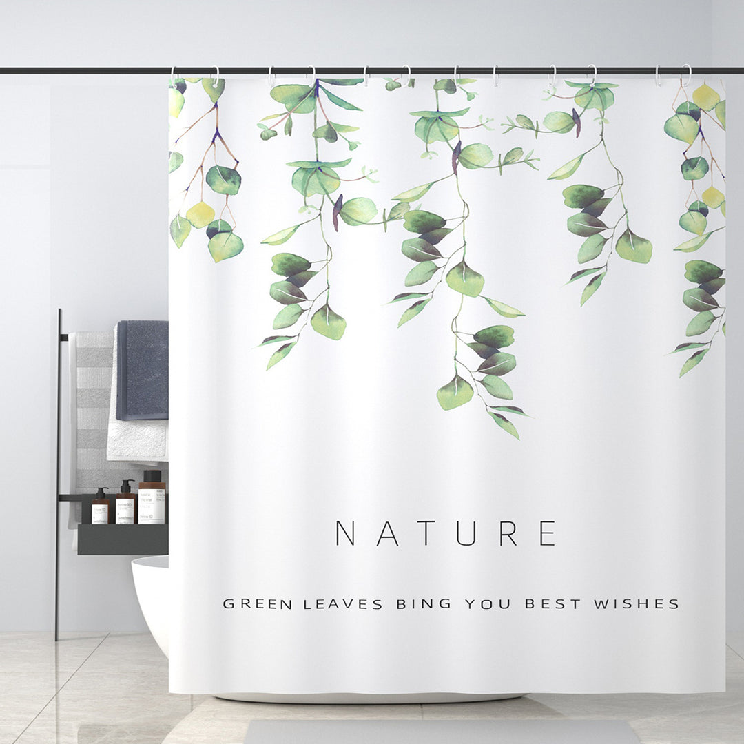 Tropical Cactus-Themed Shower Curtain Bowlift