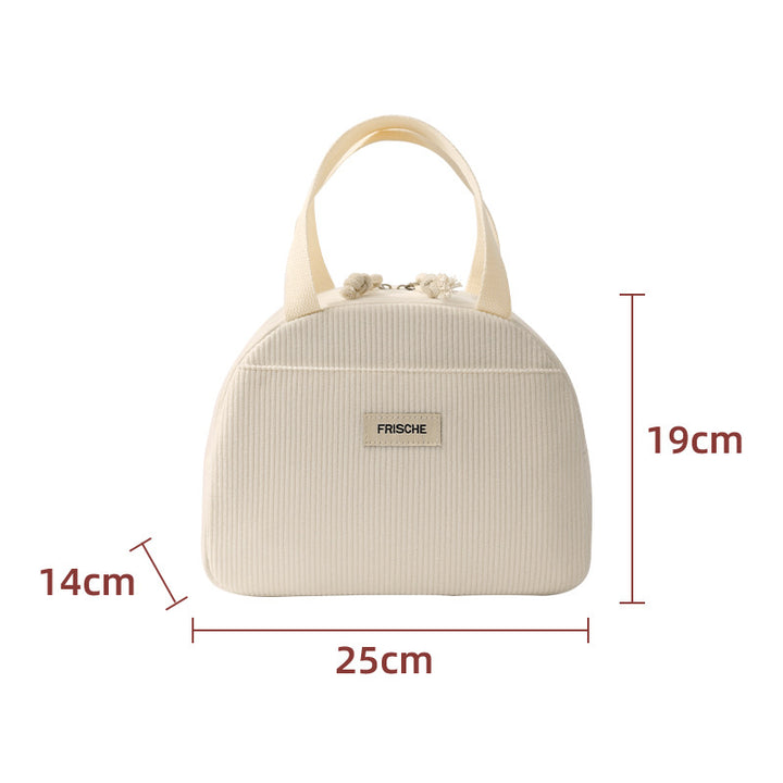 Insulated Lunch Tote with Side Pocket Bowlift