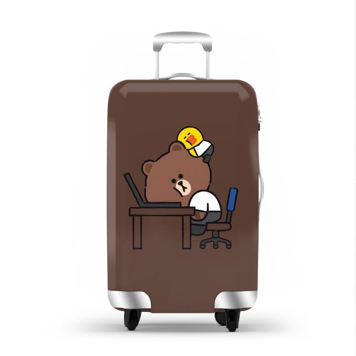 Unisex hard-shell luggage with trendy dog motif Bowlift