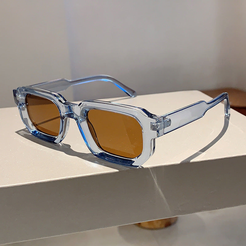 Women geometric sunglasses with fashionable high-gloss frame Bowlift