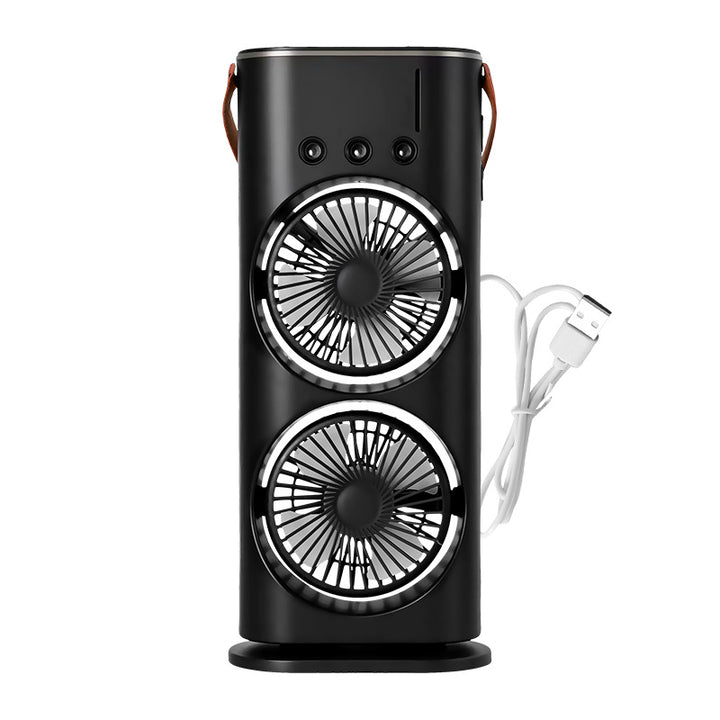 Ladies table fan with innovative dual-flow system Bowlift