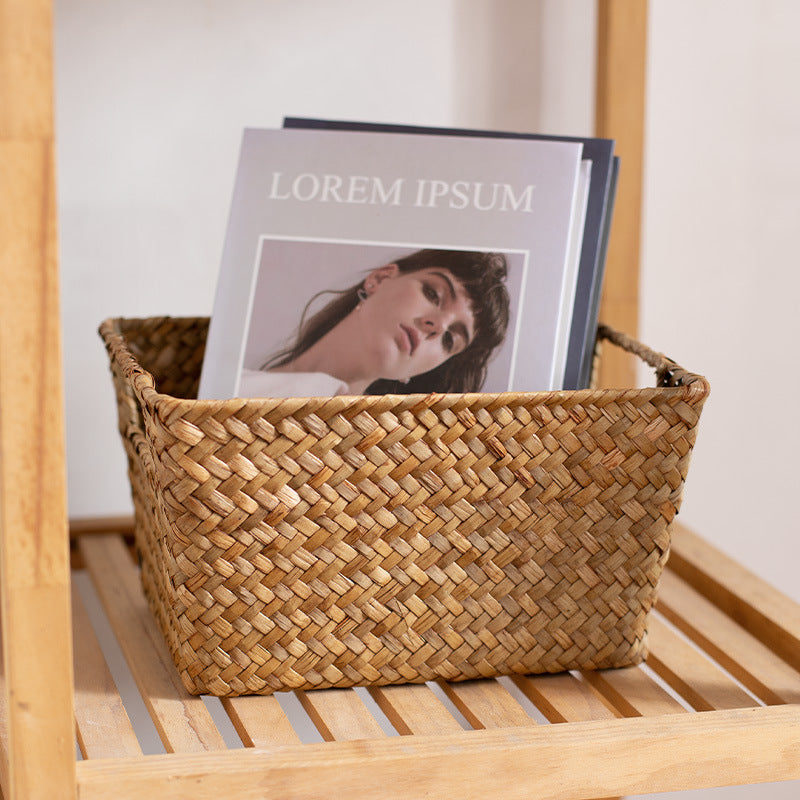 Unisex storage basket made of handwoven natural material Bowlift