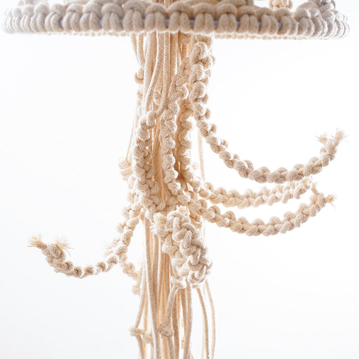 Decorative Macramé Jellyfish Wall Art Bowlift