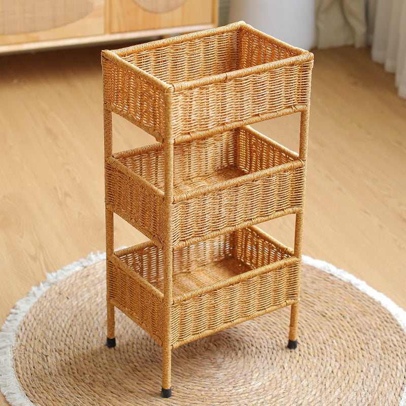 Multi-Tiered Woven Storage Rack Bowlift