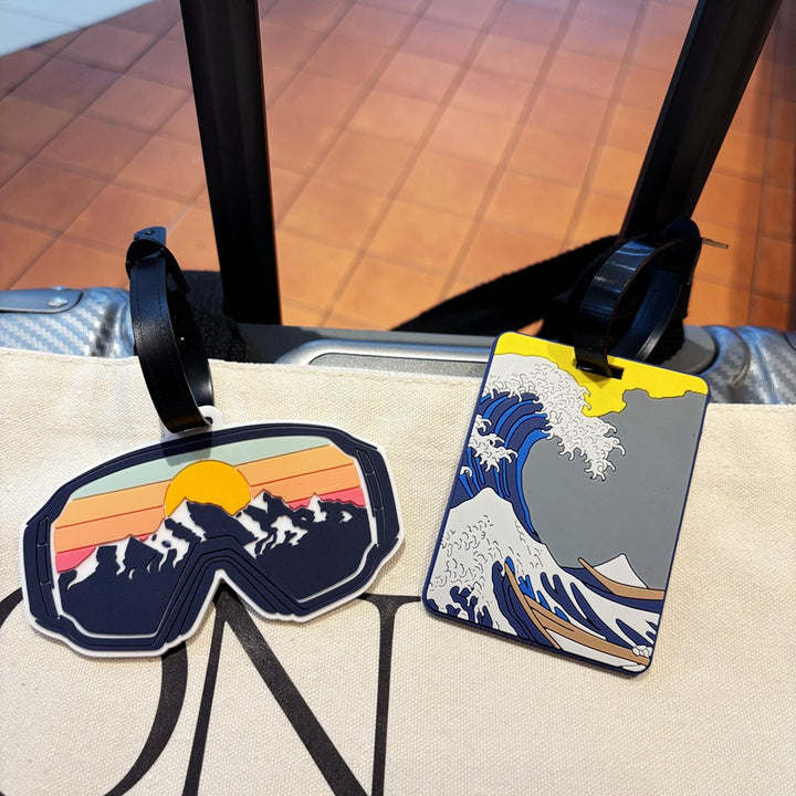 Mountain View Ski Goggles Luggage Tag Bowlift