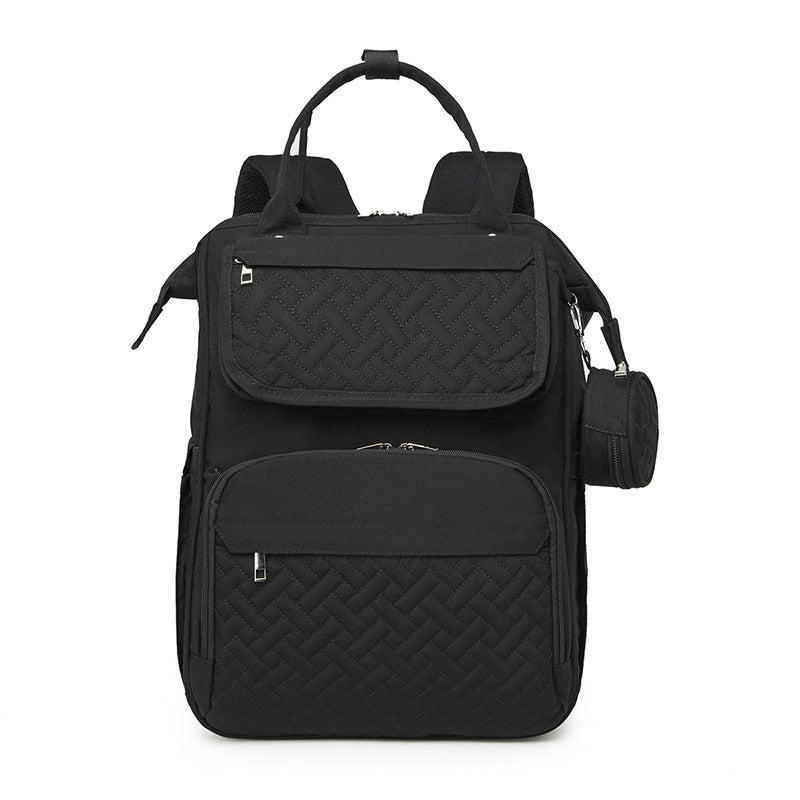Multi-Functional Quilted Travel Backpack Bowlift