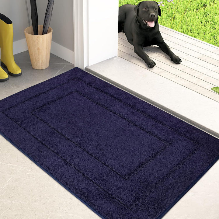 Plush Rectangular Bath Mat Bowlift
