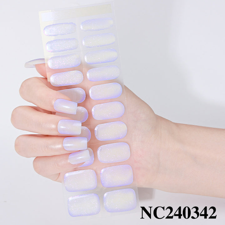 Glossy Press-On Nail Wraps