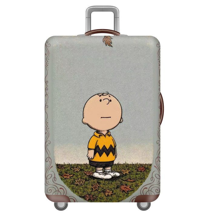 Unisex nan robust Hart shell trolley with lion portrait motif print, shock-resistant ABS polycarbonate shell, multi-wheeled chassis and TSA security lock Bowlift