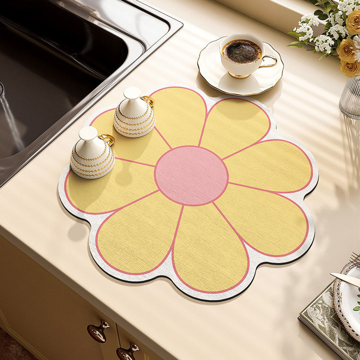 Decorative Flower-Shaped Table Mat Bowlift
