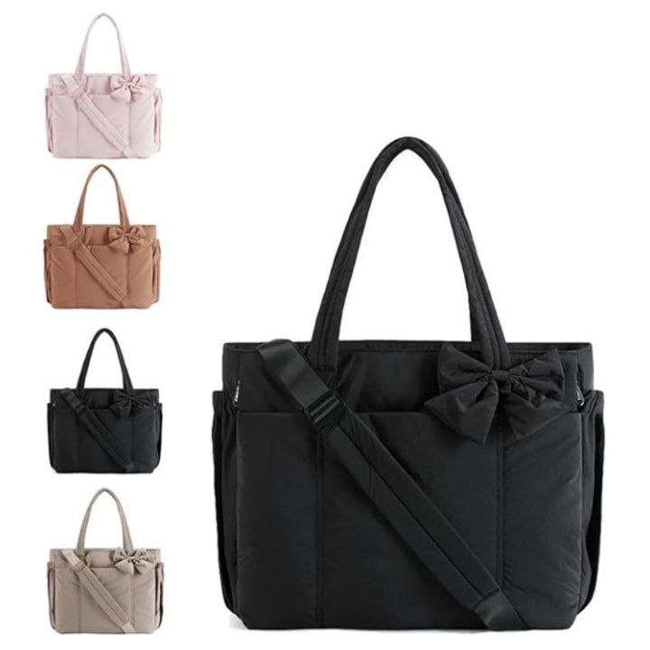Fashionable shoulder bag with bow detail Bowlift