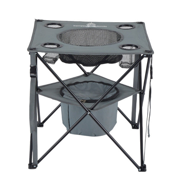 Folding table with cup holders Bowlift