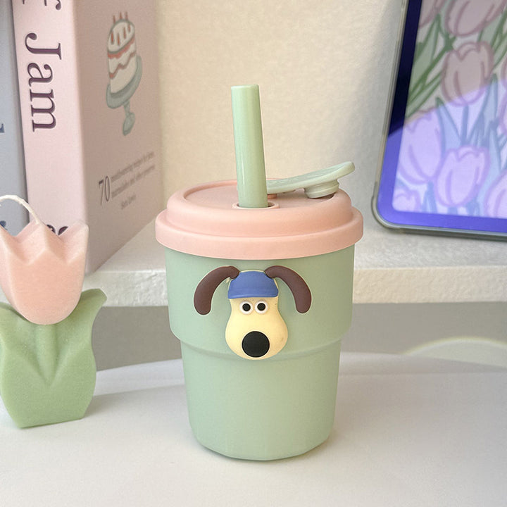 Ladies Insulated Drinking Cup with Animal Motif Bowlift