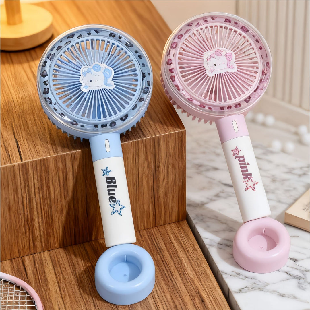 Women Portable Mini Air Cooler with USB Connection and Stepless Speed Control Bowlift