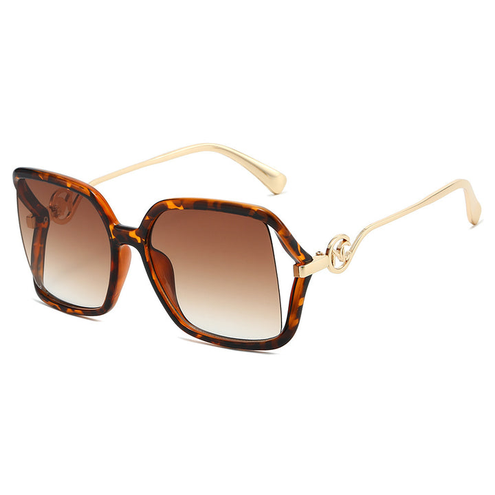 Oversized Geometric Gradient Sunglasses Bowlift