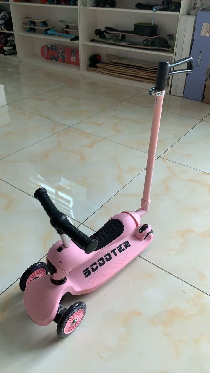 Versatile Three-Wheel Kick Scooter Bowlift
