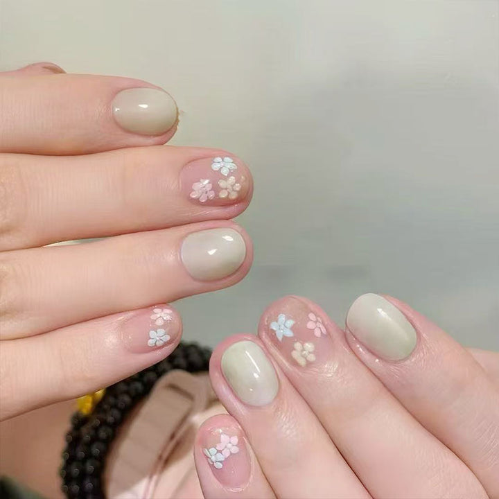 Artistic Cat-Themed Press-On Nail Art Set Bowlift