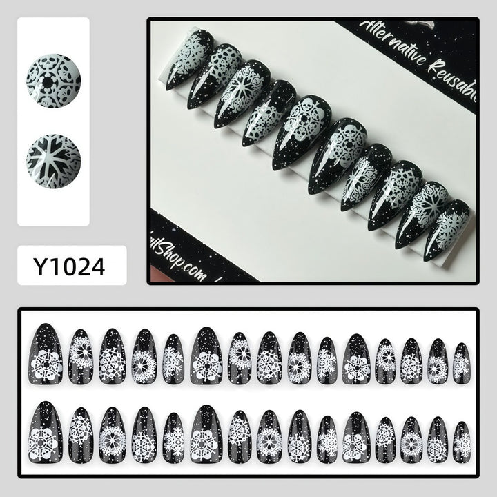 Artificial Nails in Modern Tribal Design Bowlift