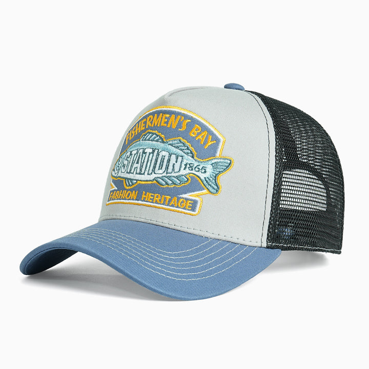 Ladies Trucker Cap with outstanding embroidery design Bowlift
