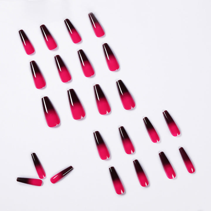 Artificial nail extensions with ombre effect Bowlift