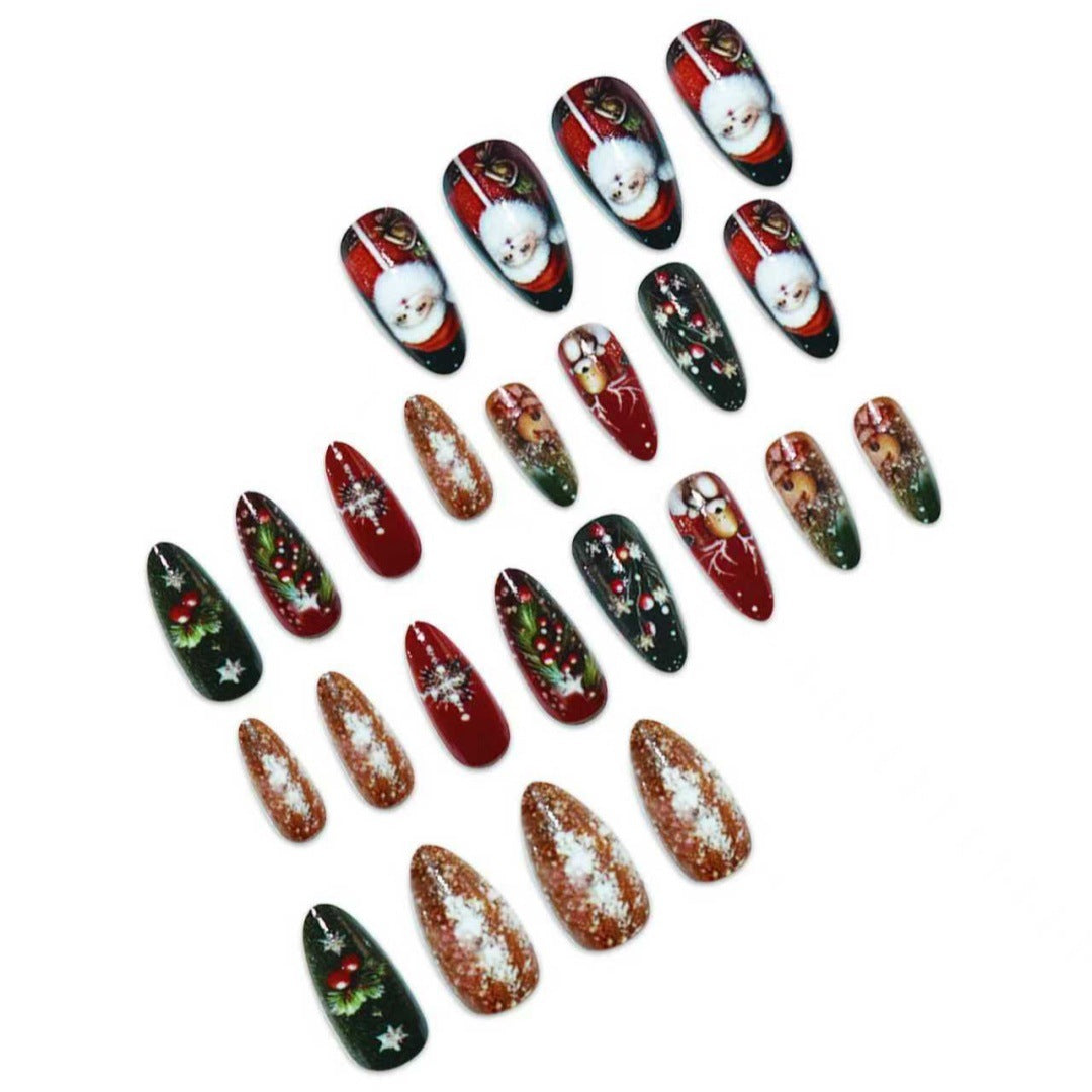 Holiday Themed Decorative Nail Art Bowlift