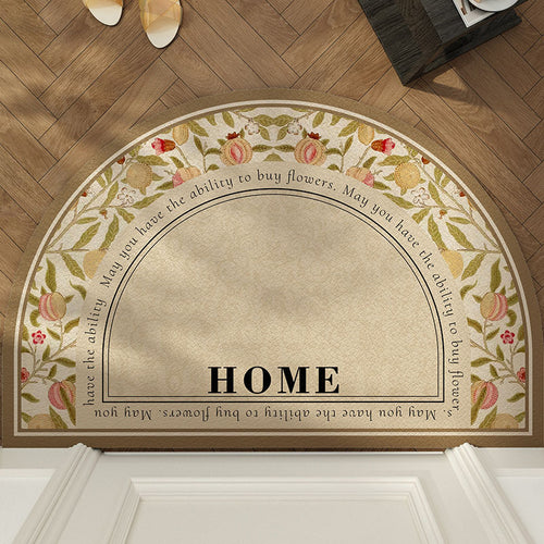 Floral Decorative Welcome Mat