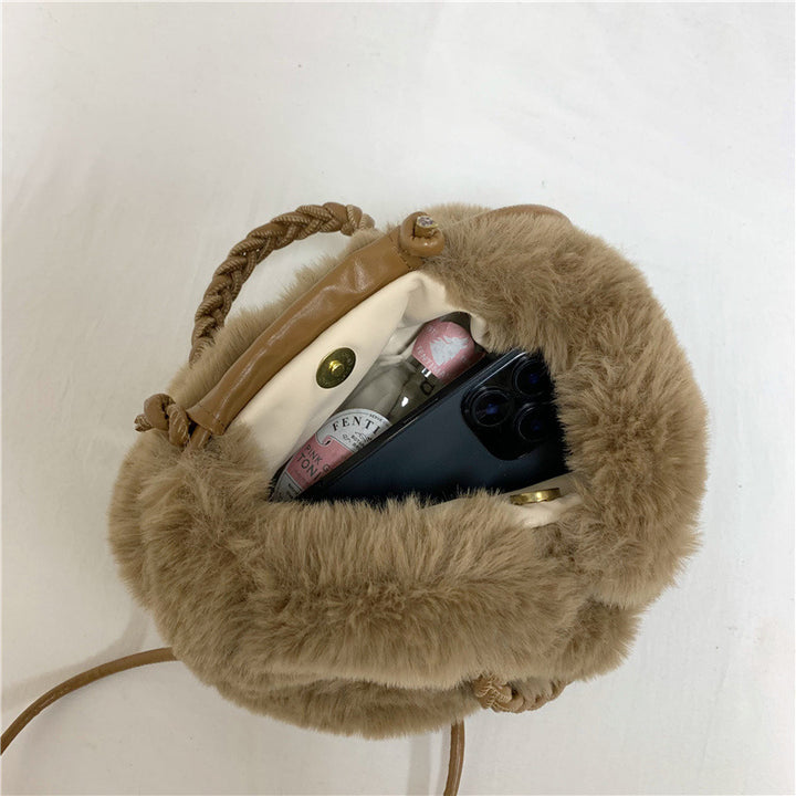 Plush Faux Fur Tote Bag