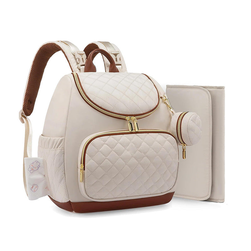 Elegant Quilted Backpack with Practical Compartments Bowlift