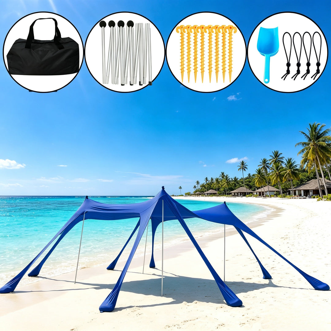 Portable Beach Shade Canopy Bowlift