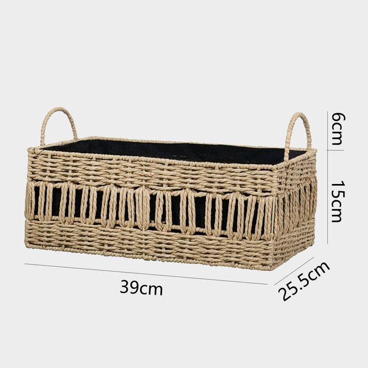 Versatile storage basket made of natural material Bowlift