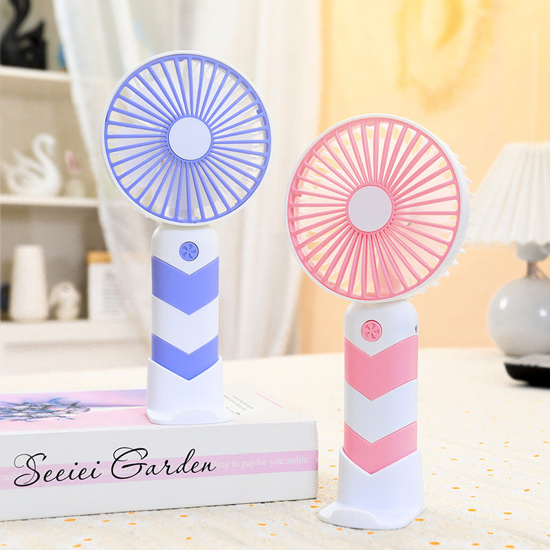 Women's Portable Tabletop Fan with USB Connection and Adjustable Tilt Angle Bowlift