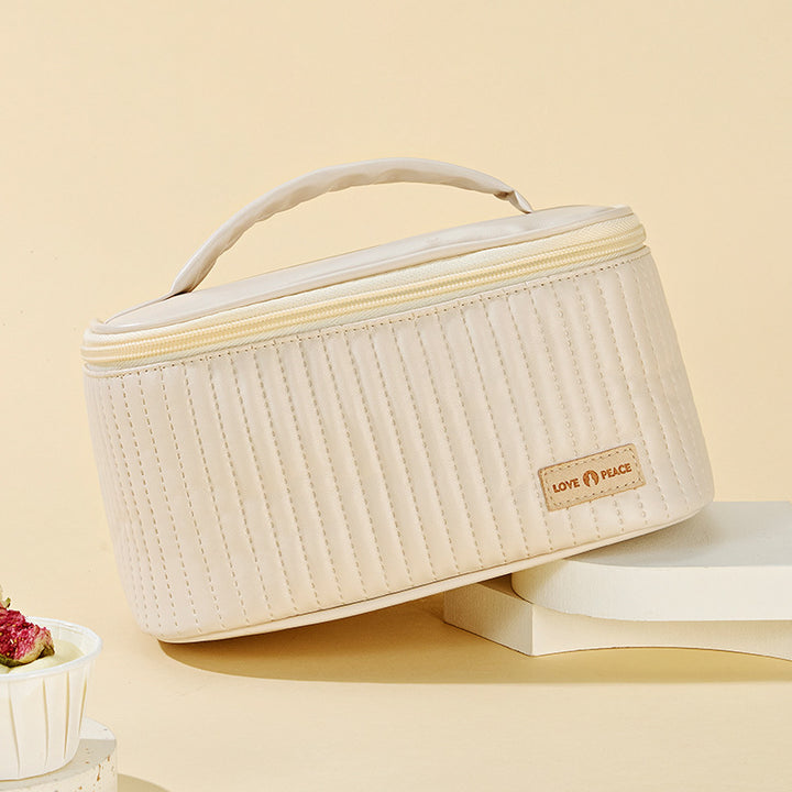 Textured Travel Cosmetic Case Bowlift