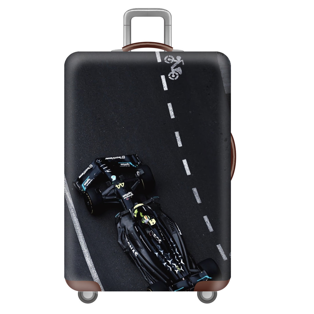 Unisex Hard-shell Suitcase with Impressive Futuristic City Design Bowlift