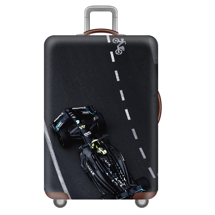 Unisex Hard-shell Suitcase with Impressive Futuristic City Design Bowlift