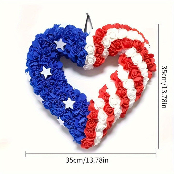 Unisex nan more patriotic door wreath with eagle Statue of Liberty and flag motif Bowlift