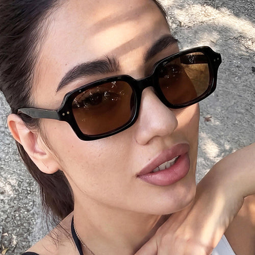 Ladies stylish square sunglasses with striking accents Bowlift