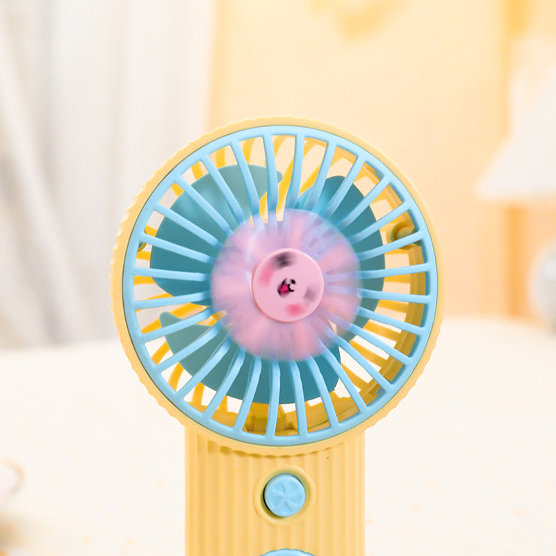 Women's Portable Hand Fan with Floral Design Bowlift
