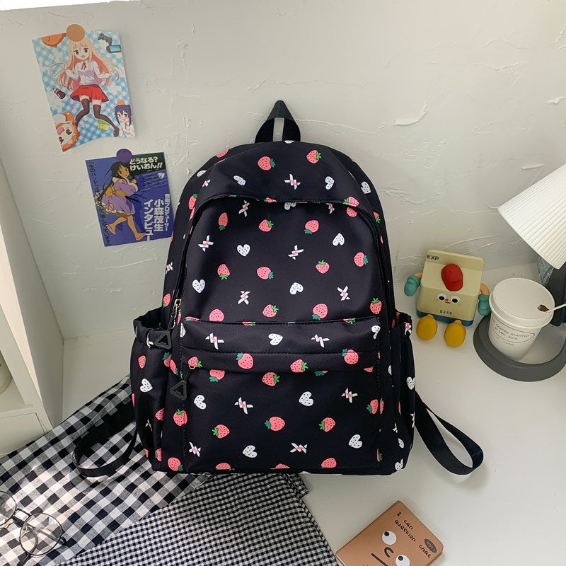 Playful Patterned School Backpack